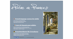 Desktop Screenshot of parlons-en-provence.com