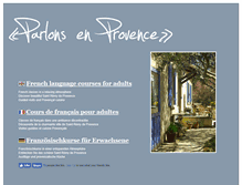 Tablet Screenshot of parlons-en-provence.com